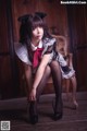Coser @ 抱走 莫 子 aa - 黑丝 猫咪 小 女仆 (44 photos)